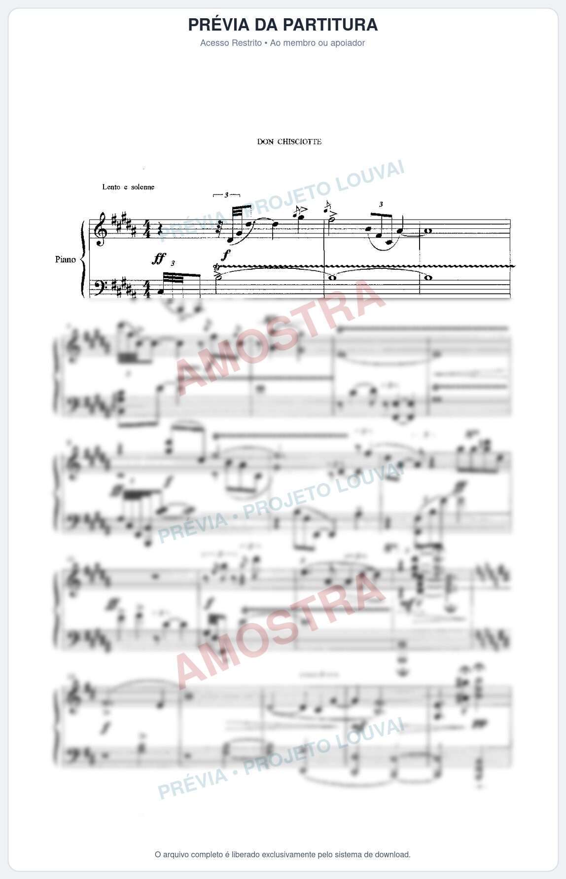 Prévia protegida da primeira página da partitura Partitura para Piano - 5 Aforismi - Andrea Turchetto - Músicas Eruditas