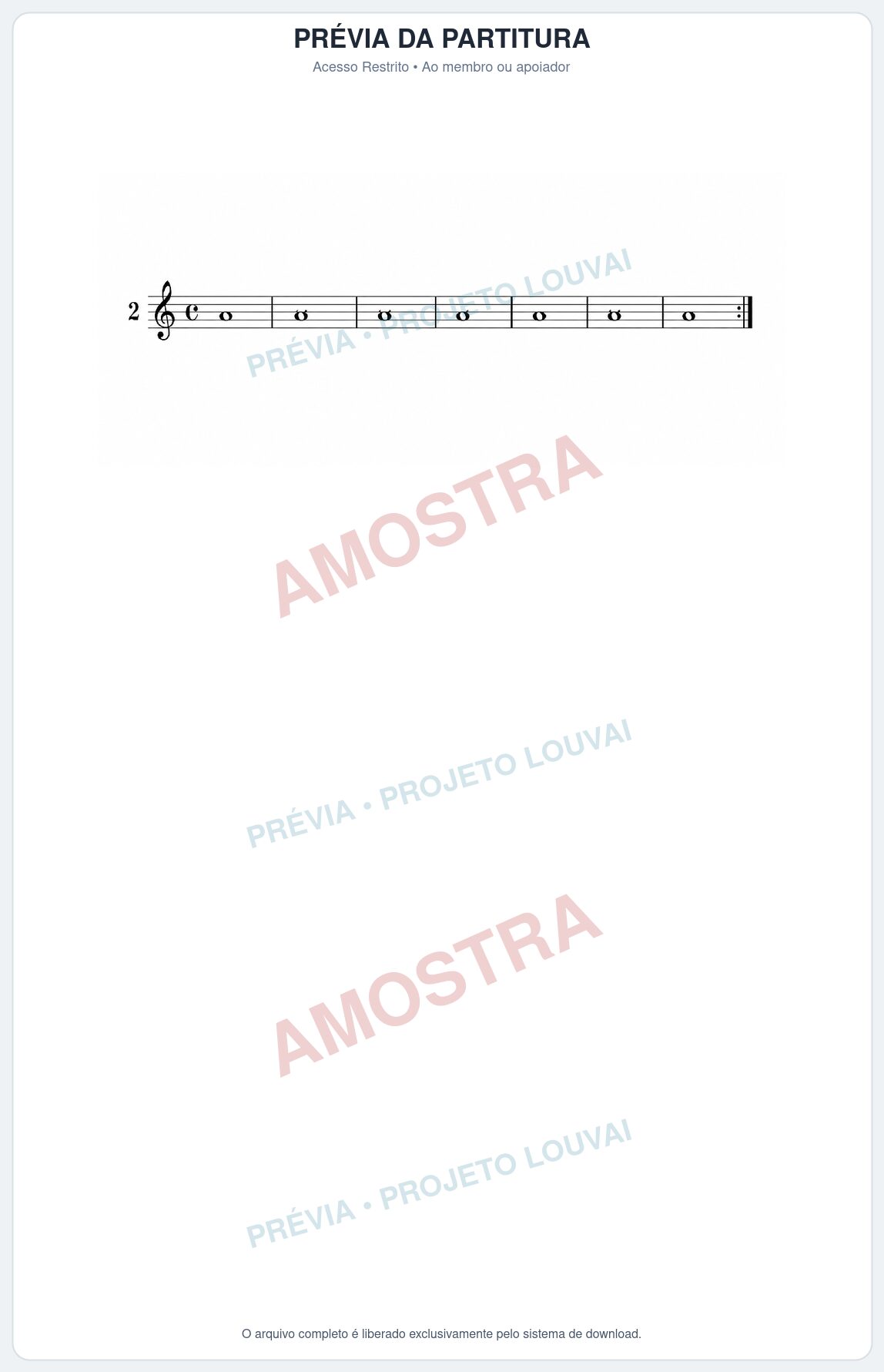Prévia protegida da primeira página da partitura Partitura da música Lição 2 (Le violon) - Mathieu Crickboom - Tom Am