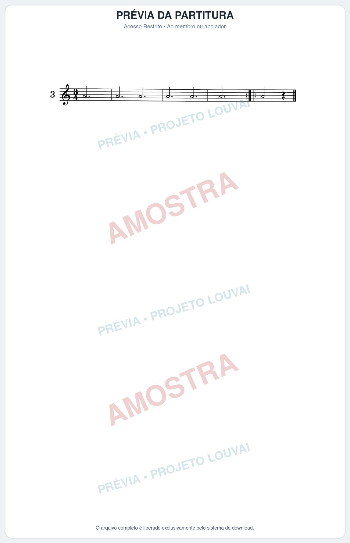 Prévia protegida da primeira página da partitura Partitura da música Lição 3 (Le violon) - Mathieu Crickboom - Tom Am